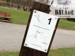 Circuit balisé et fléché.