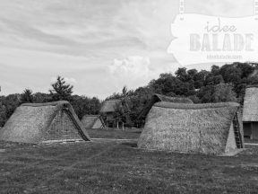Les cabanes excavées.