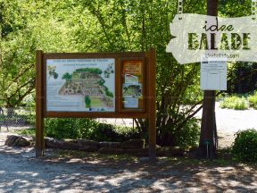 L'entrée du jardin.